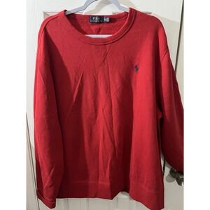 Polo by Ralph Lauren Crimson Crewneck Sweatshirt